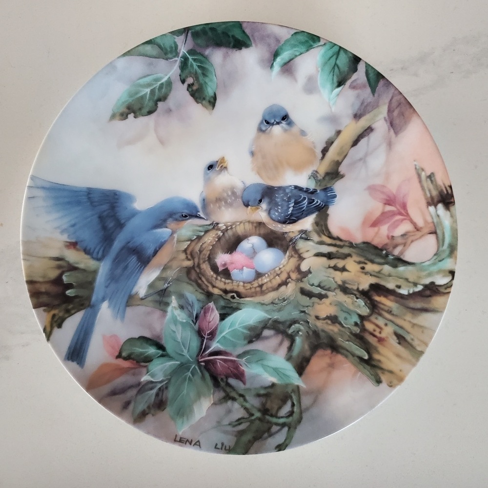 Vintage W. S. George "Song of Promise" 1989 Decorative Plate by Lena Liu